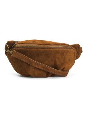 MARLON Made In Italy Suede Large Belt Bag